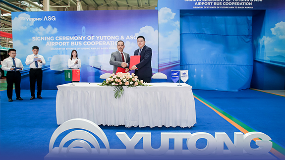 87 перронных автобусов Yutong были поставлены в Саудовскую Аравию