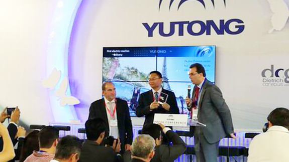 Компания Yutong участила на автомобильной выставке Бельгии 2017г.