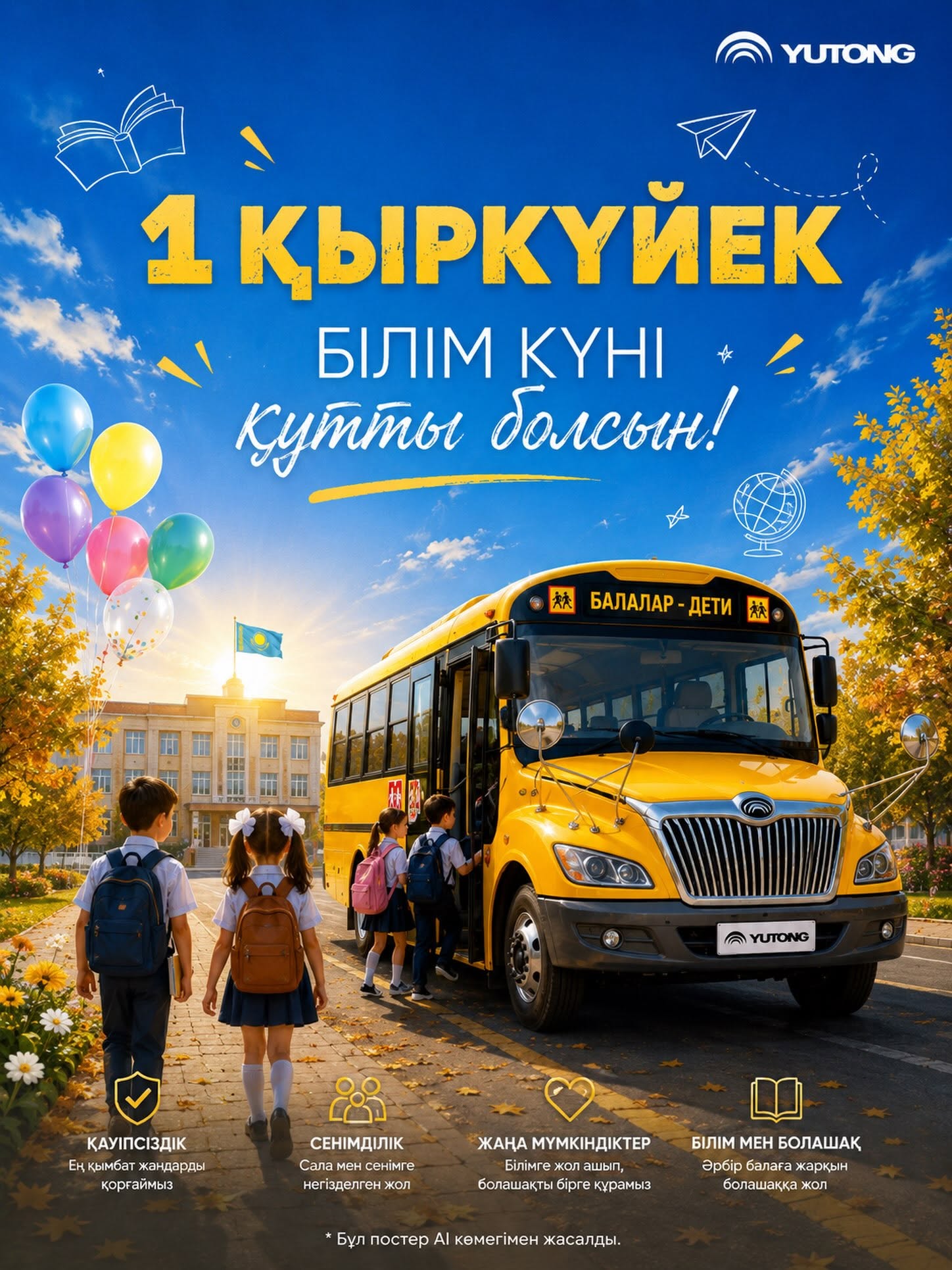 Yutong поздравляет с Днём знаний! Yutong поздравляет с Днём знаний!