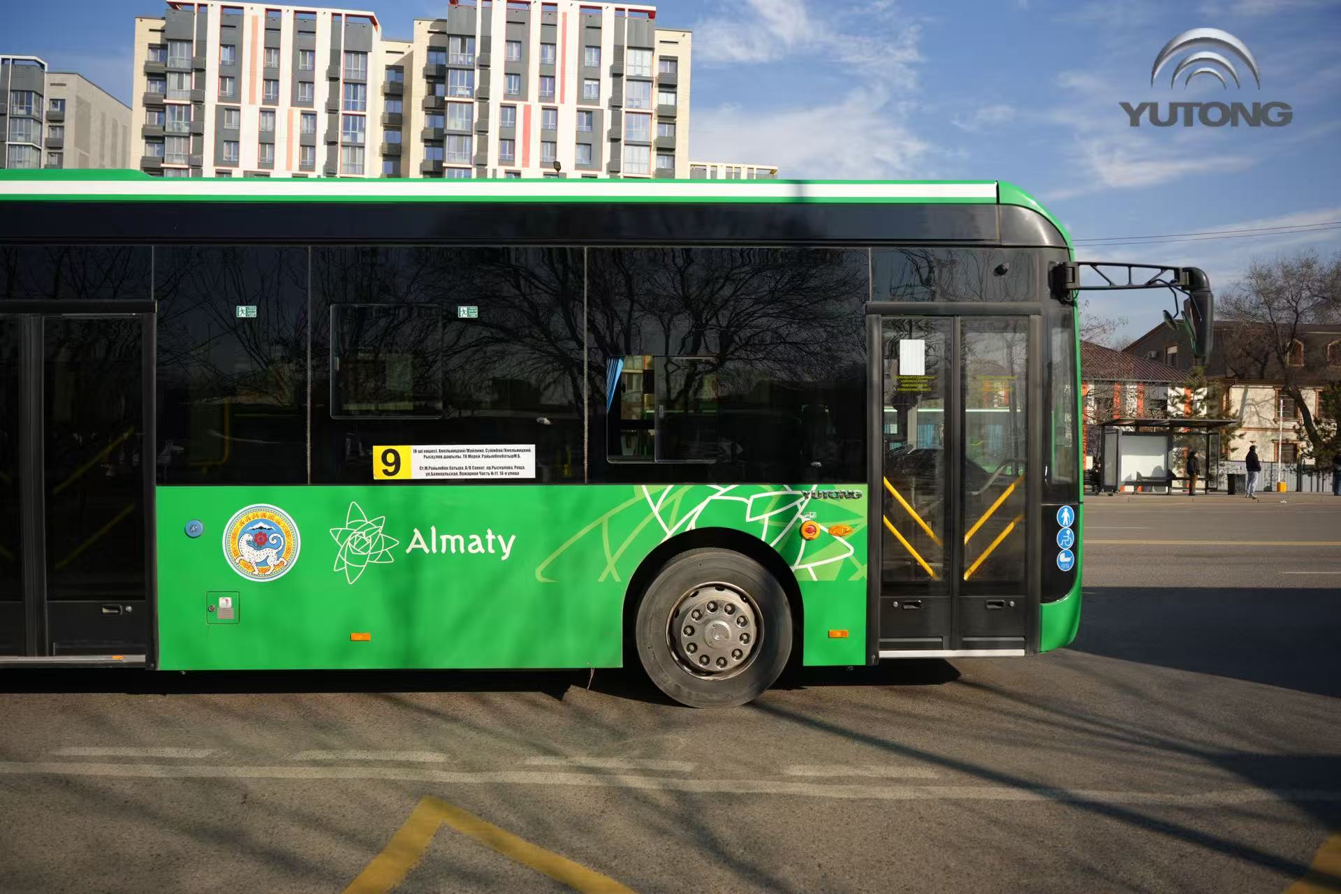 Автобусы Yutong ZK6116BEVG стабильно эксплуатируются на маршруте №9 в Алматы Автобусы Yutong ZK6116BEVG стабильно эксплуатируются на маршруте №9 в Алматы