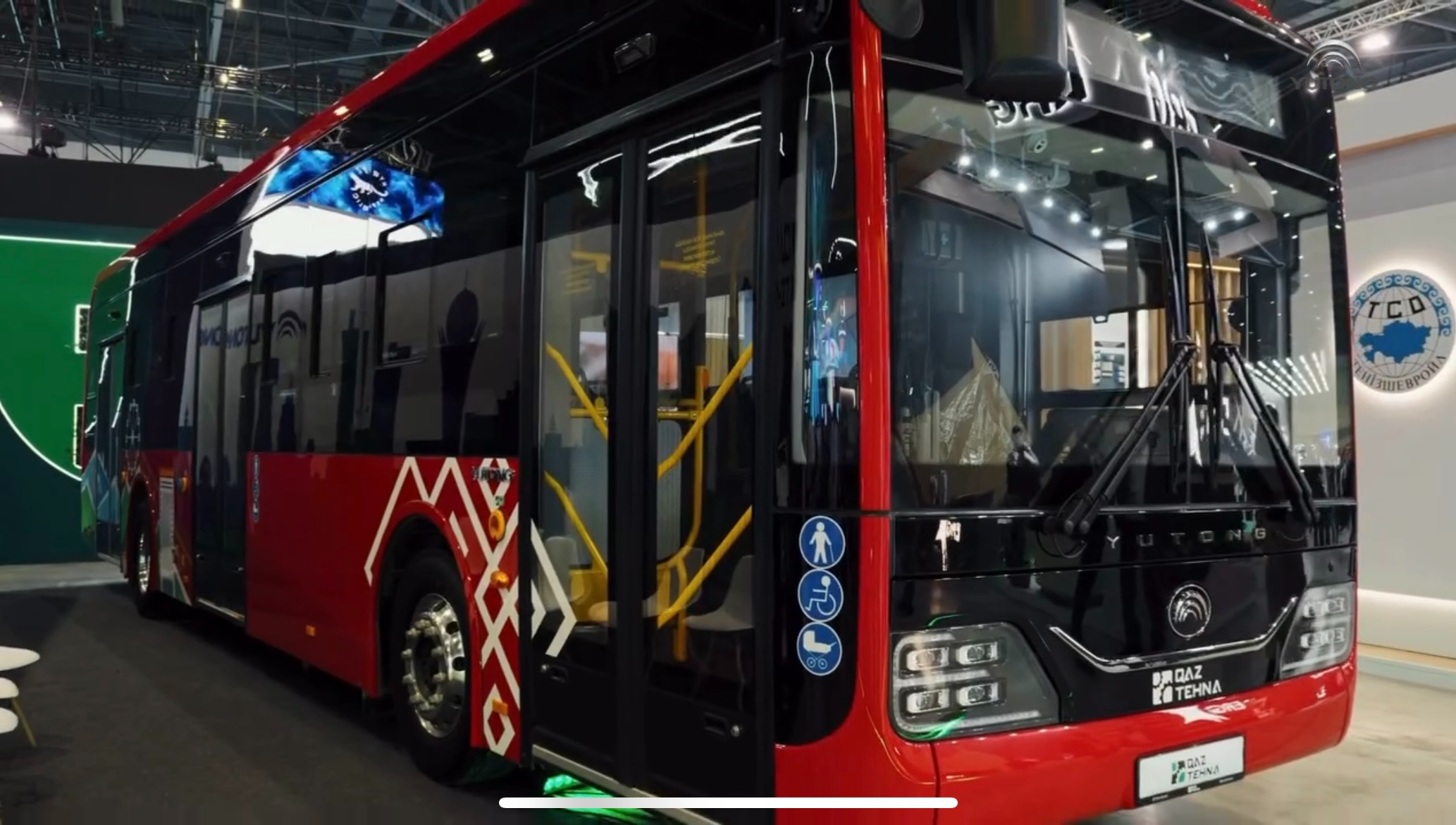 Yutong и Qaztehna на RES 2026 EXPO представили беспилотный автобус «XiaoYu»