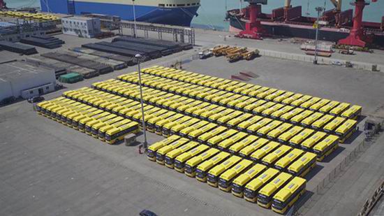 500 автобусов Yutong отправлены в Мьянму