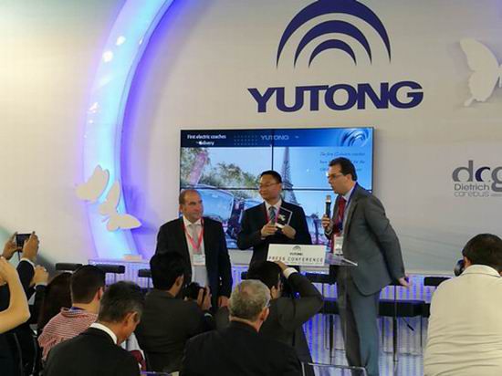 Компания Yutong участила на автомобильной выставке Бельгии 2017г.