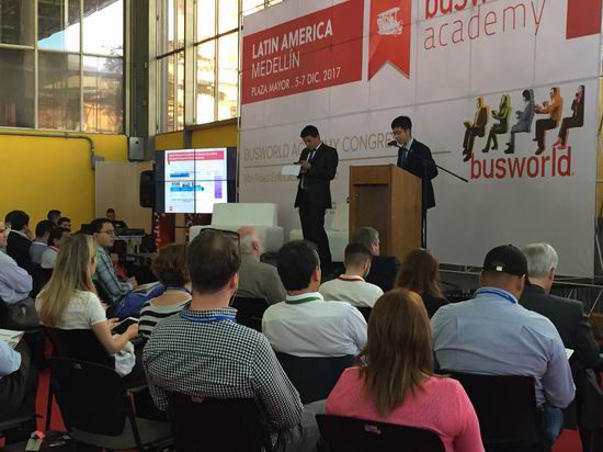 Компания Yutong показала себя на Busworld Academy LA