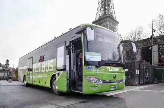 Эксплуатация чисто электроприводных пассажирских автобусов Yutong во Франции