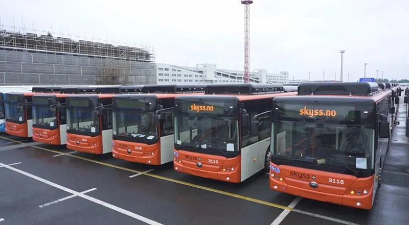 Новый старт! 55 электробусов модели E12 Yutong экспортированы в Данию. Доля Yutong превысила 60%!
