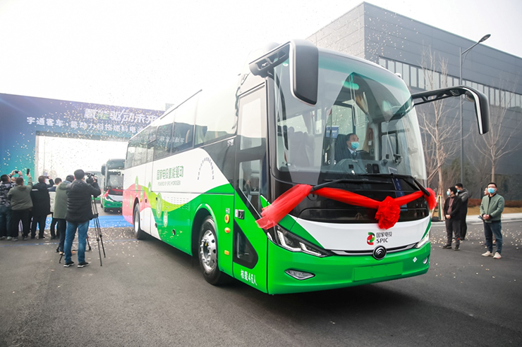 100 автобусов на водородных топливных элементах Yutong непрерывно доставлены в Пекин для обеспечения экологичной мобильности